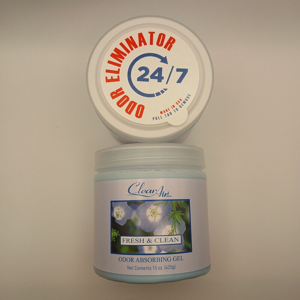 Odor Absorber Gel - 15 Oz Pack of 2 - Air Freshener Absorbs and Eliminates Odor